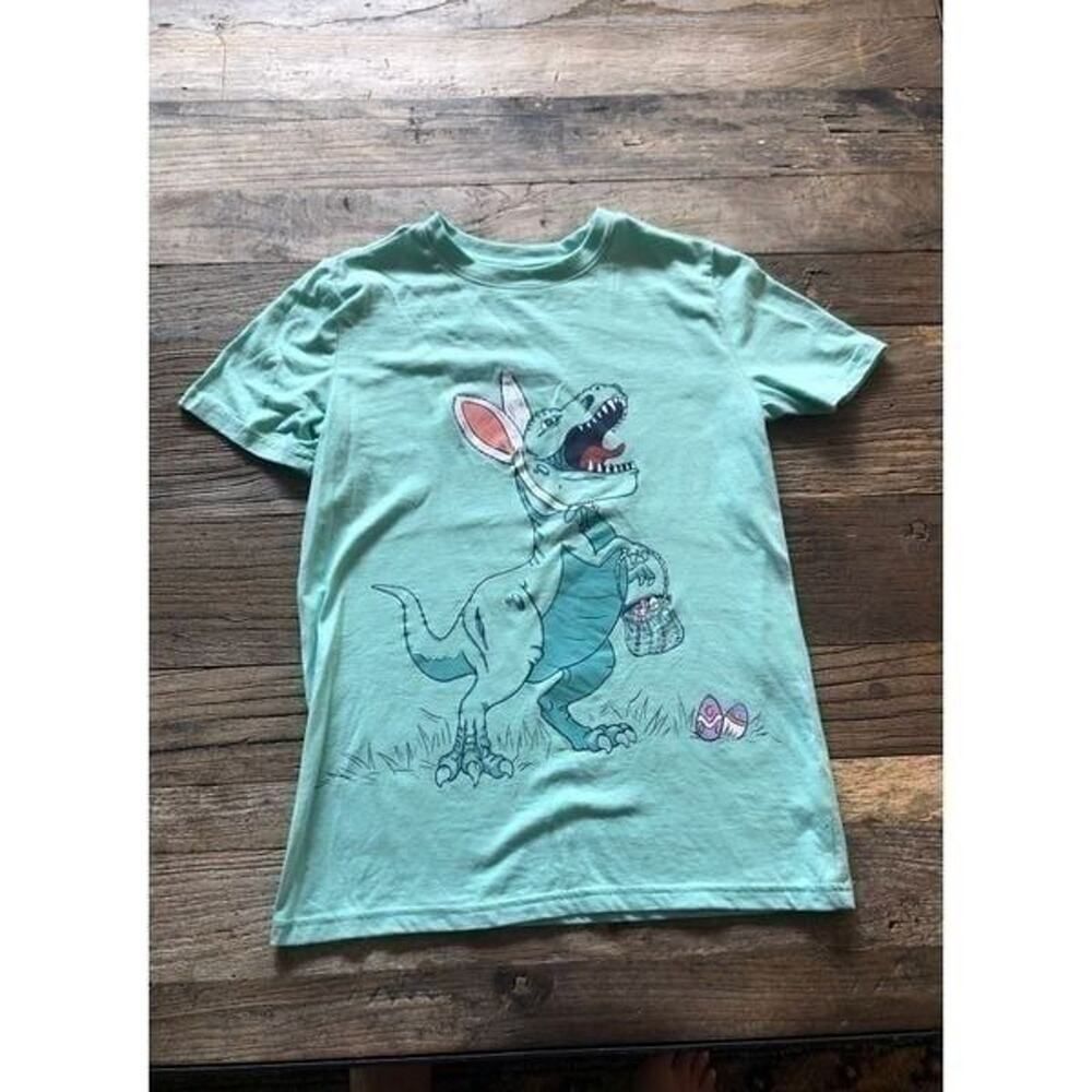 Cat & Jack L 10-14 Dinosaur Shirt Easter‎